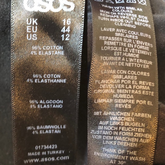 ASOS Graffiti Print Sleeveless Dress Sz 12 - Picture 10 of 11